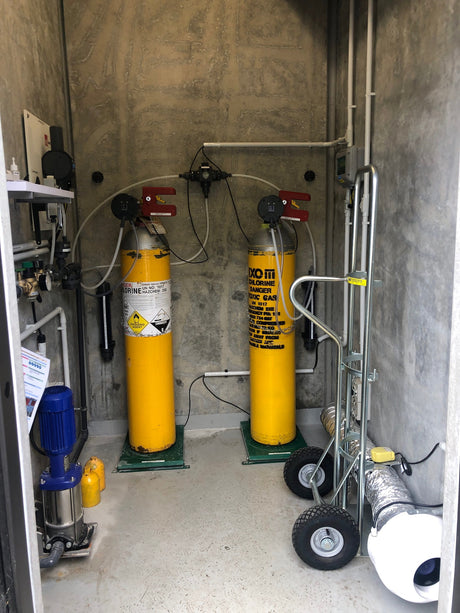 Gas chlorination - NZ Drinking Water Standard potable water airport supply