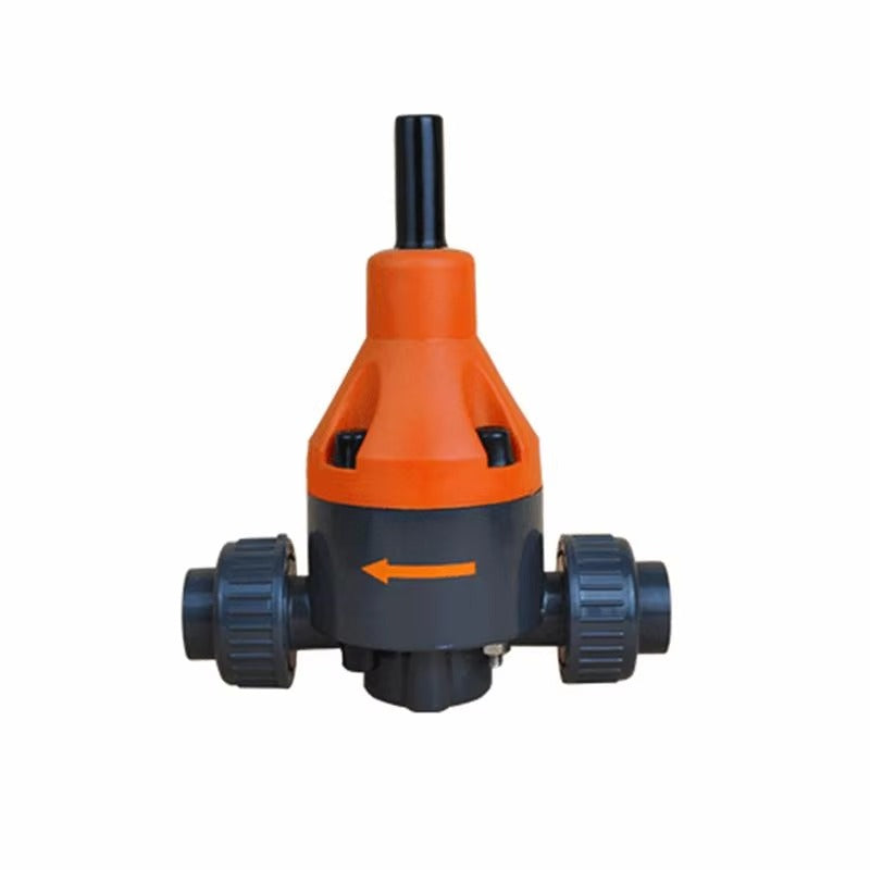 1/2'' UPVC Back Pressure Valve, PTFE seal, union ends (DN15)