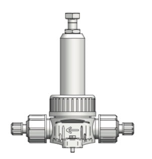 Back Pressure/Relief Valve DN6 PN16 4/6, 6/9, 6/12 PVC/PTFE/EPDM/FPM Q=75 l/h