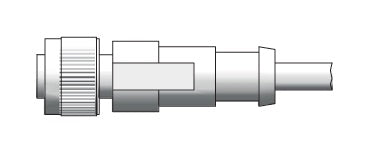 A CODED 5 M CONTROL CABLE PVC LENGTH, OPEN CABLE END, 4-PIN FOR RELEASE, 4.20MA AND PULSE INPUT